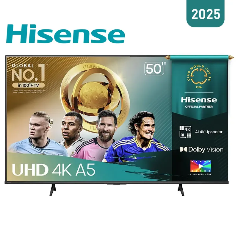HISENSE - Televisor Hisense 50" 50A5NV Smart TV 4K Ultra HD 2025