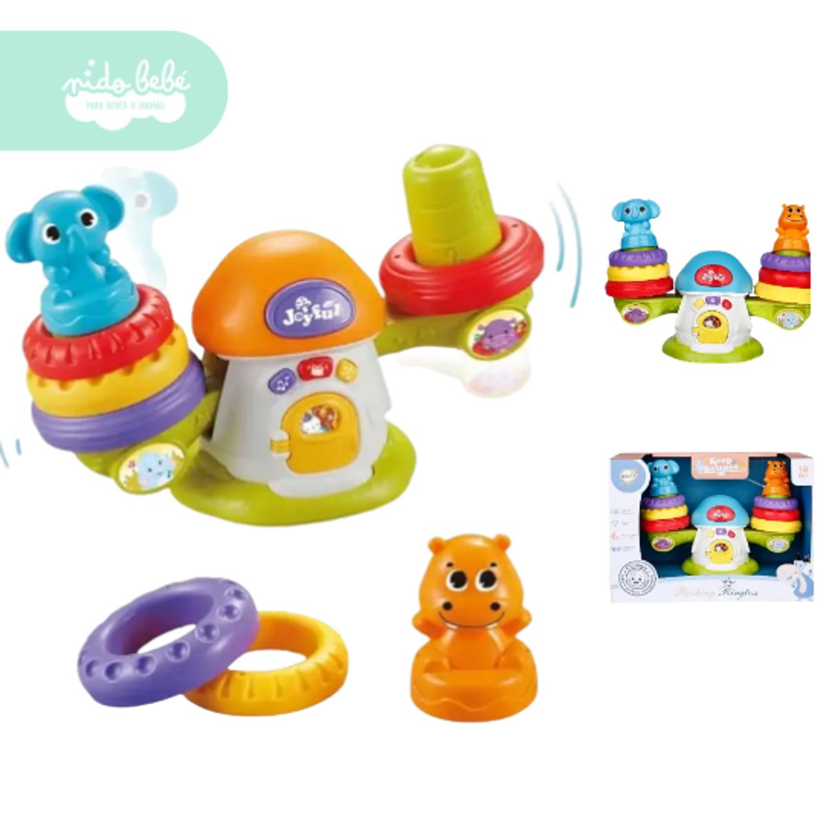 BABY - juguete Sube y Baja de Animalitos con Sonidos Didáctico