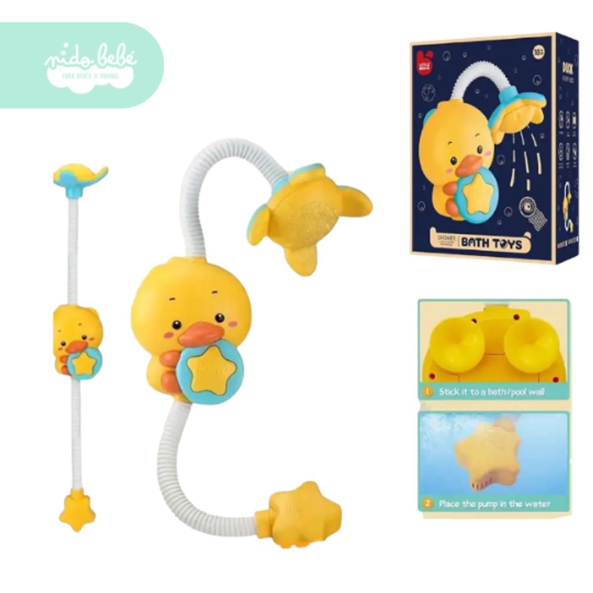 BABY - ducha de juguete con forma de pato para el baño de bebés