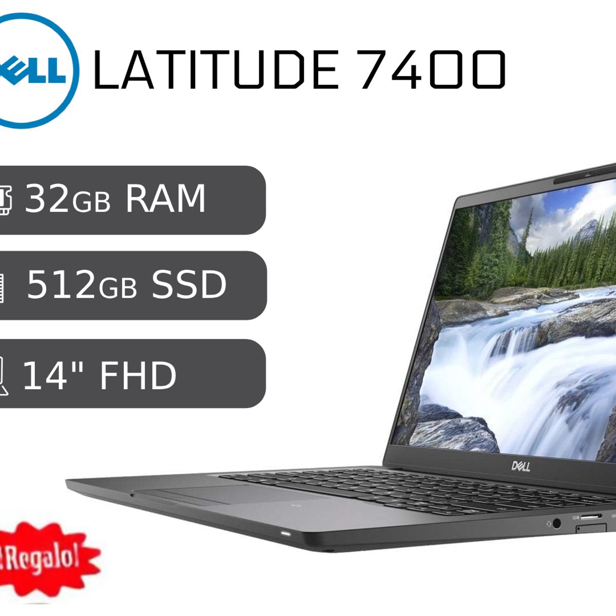 DELL - Laptop Dell Latitude 7400 Intel Ci7 8va Gen 32GB RAM 512GB SSD Reacondicionado 1 año garantía