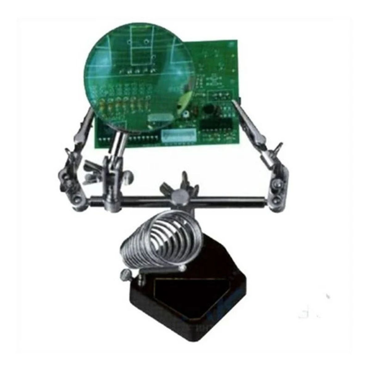 TAKEMA - Porta Cautin Con Cocodrilos Y Lupa TAKEMA ZD-10G