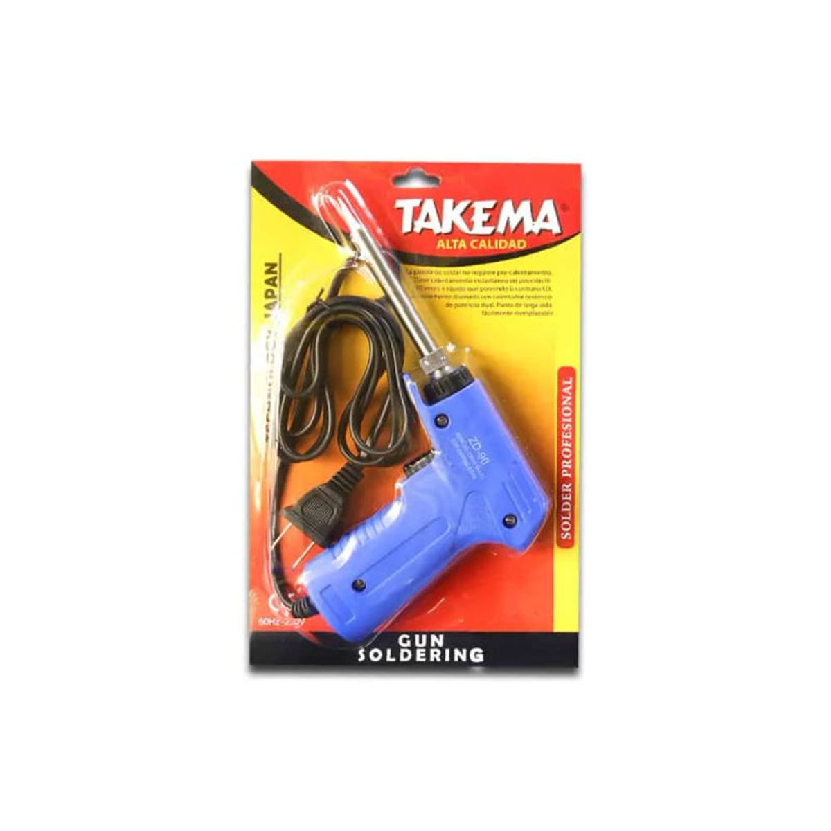TAKEMA - Cautin Tipo Pistola Punta de Plata 30W130W ZD-90 TAKEMA