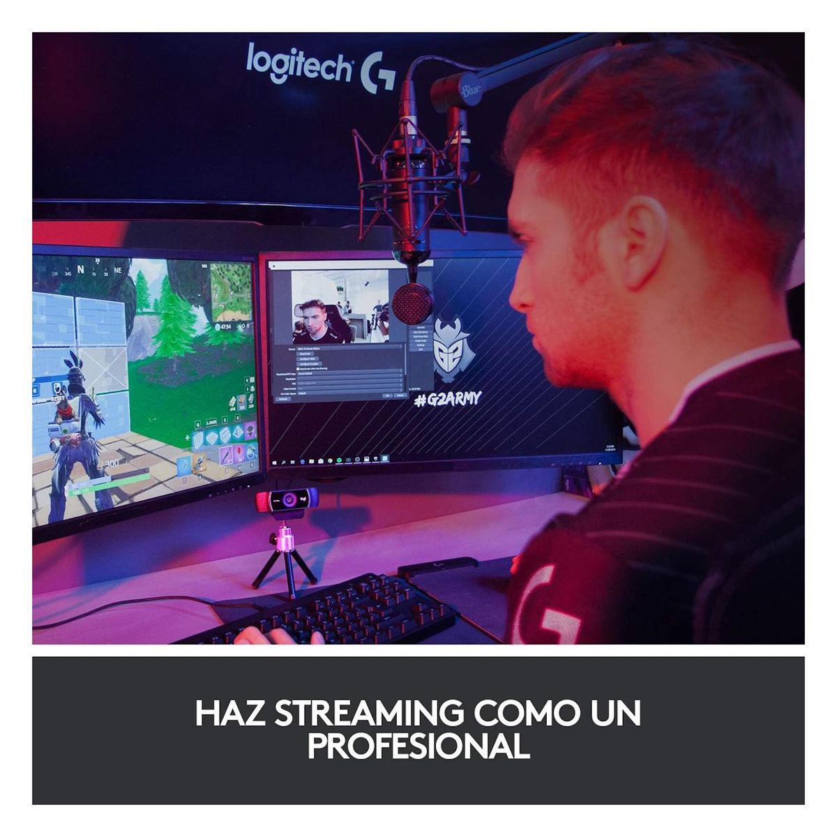 LOGITECH - Logitech - Cámara Web C922 Pro Stream Full HD 1080p