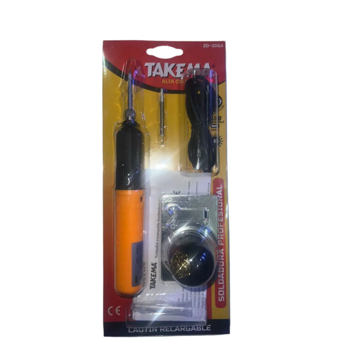 TAKEMA - Cautin Recargable Tipo C 12W TAKEMA ZD-20GA