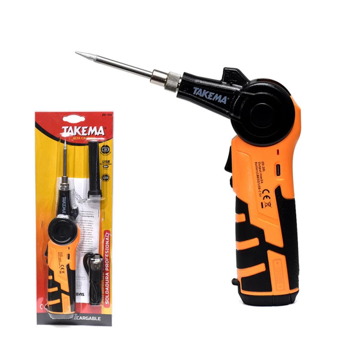 TAKEMA - CAUTIN RECARGABLE TIPO C 16W TAKEMA ZD-20L