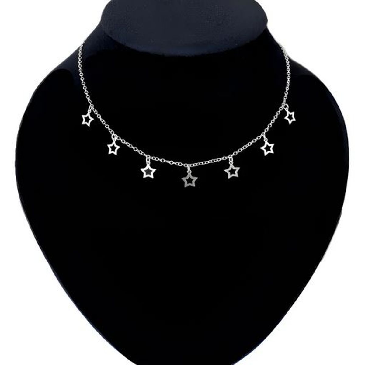 GENERICO - Collar Mujer Estrellas Joya Regalo Novia Plata ley 925