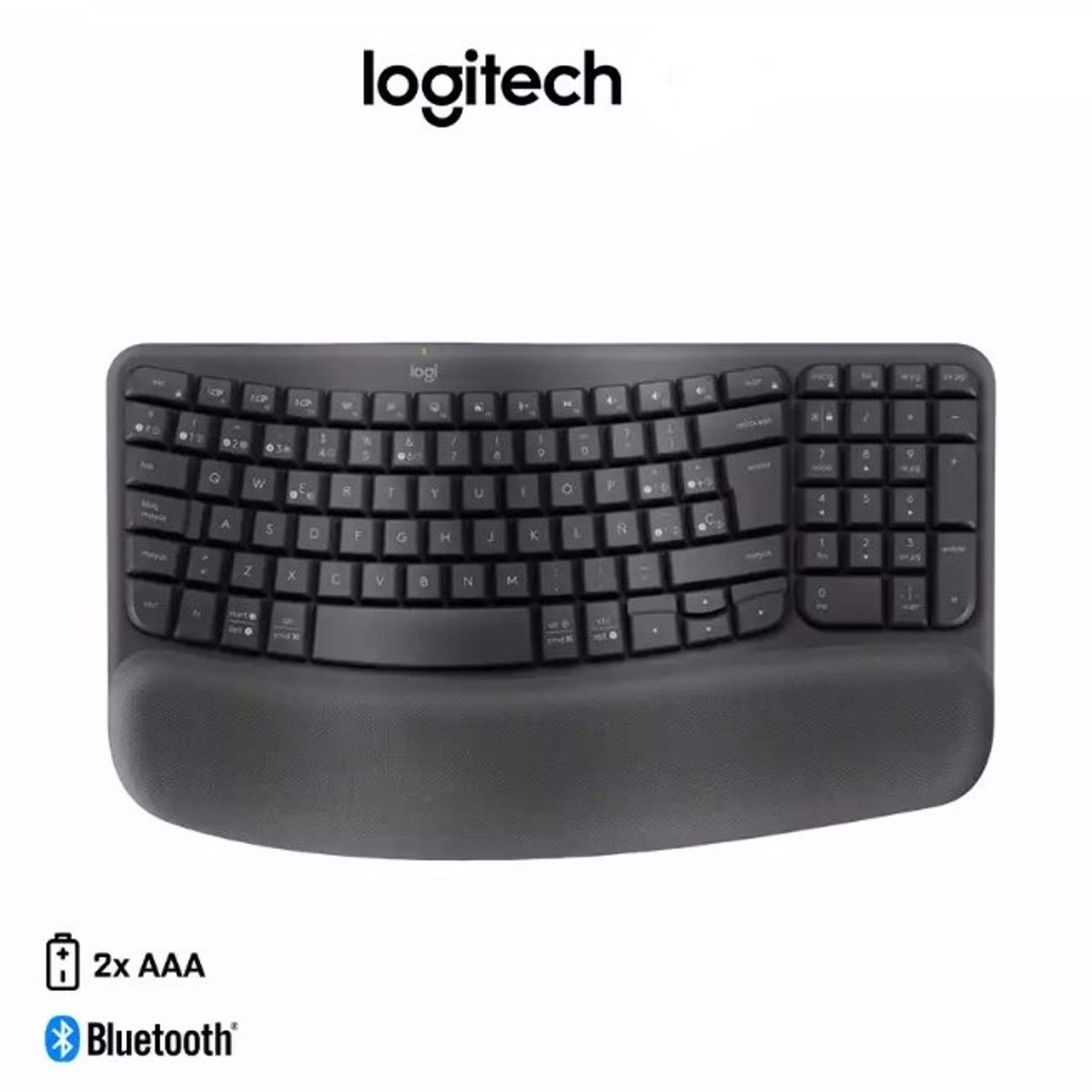 LOGITECH - Teclado Inalámbrico Logitech Ergo Wave Keys