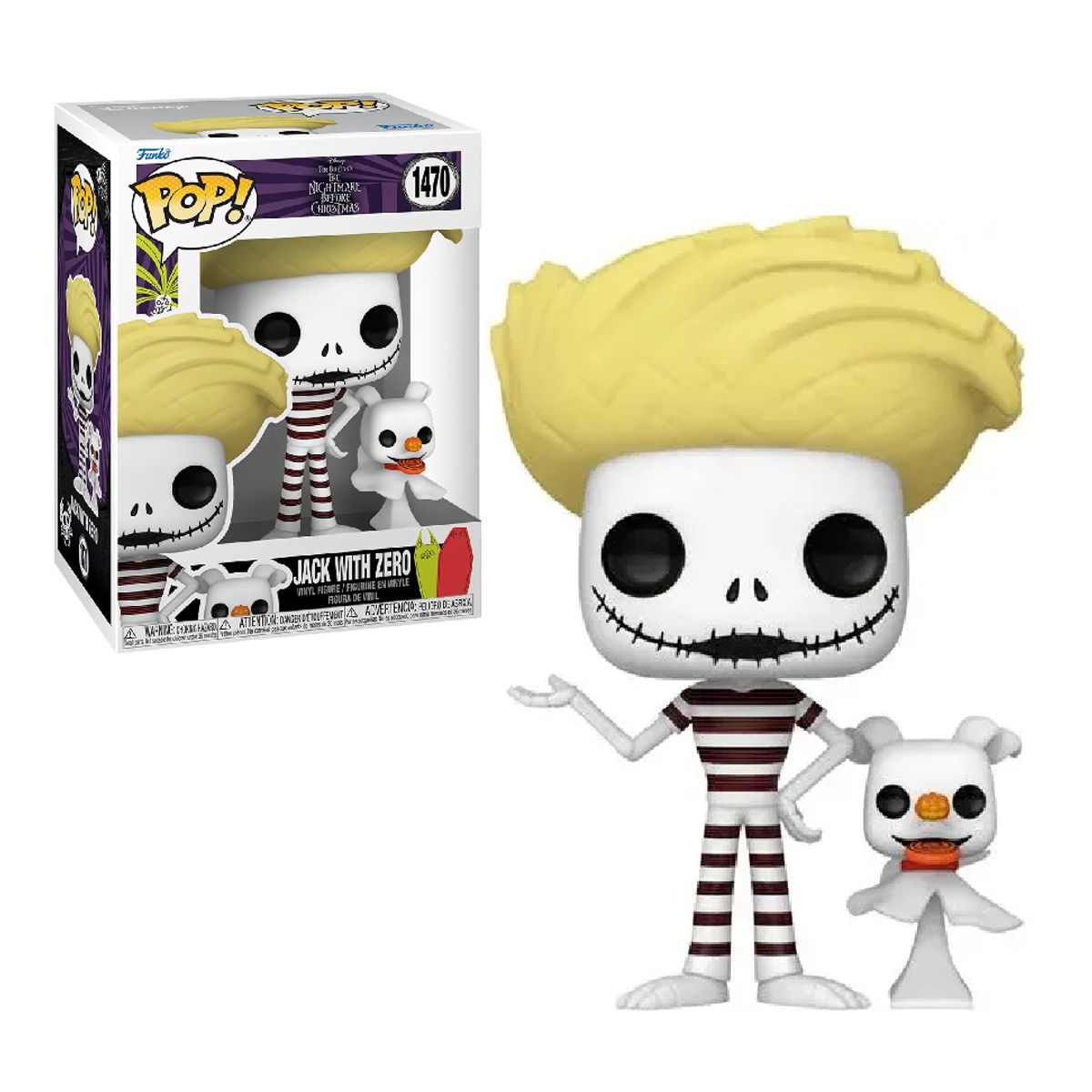 FUNKO - FUNKO POP JACK WITH ZERO THE NIGHTMARE BEFORE CHRISTMAS 1470