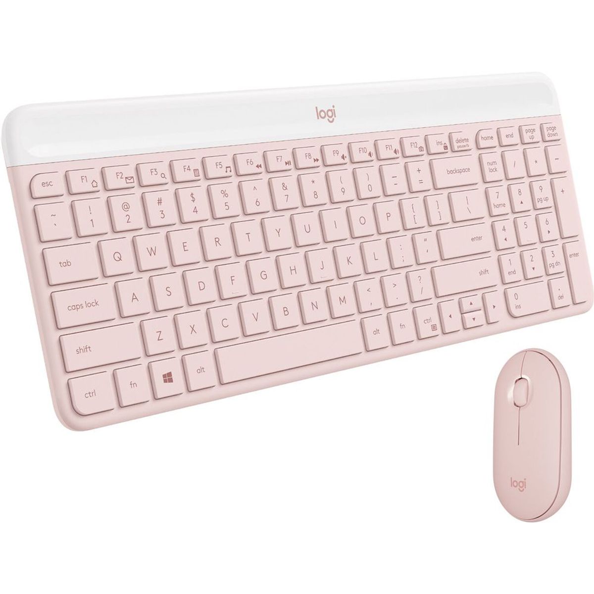 LOGITECH - Teclado y Mouse Inalambrico Logitech Mk470 Slim Wireless rosado