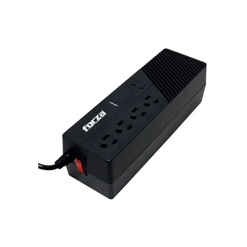FORZA - ESTABILIZADOR REGULADOR FORZA VOLTAJE 1000VA/500W 4 SALIDAS AC 220V