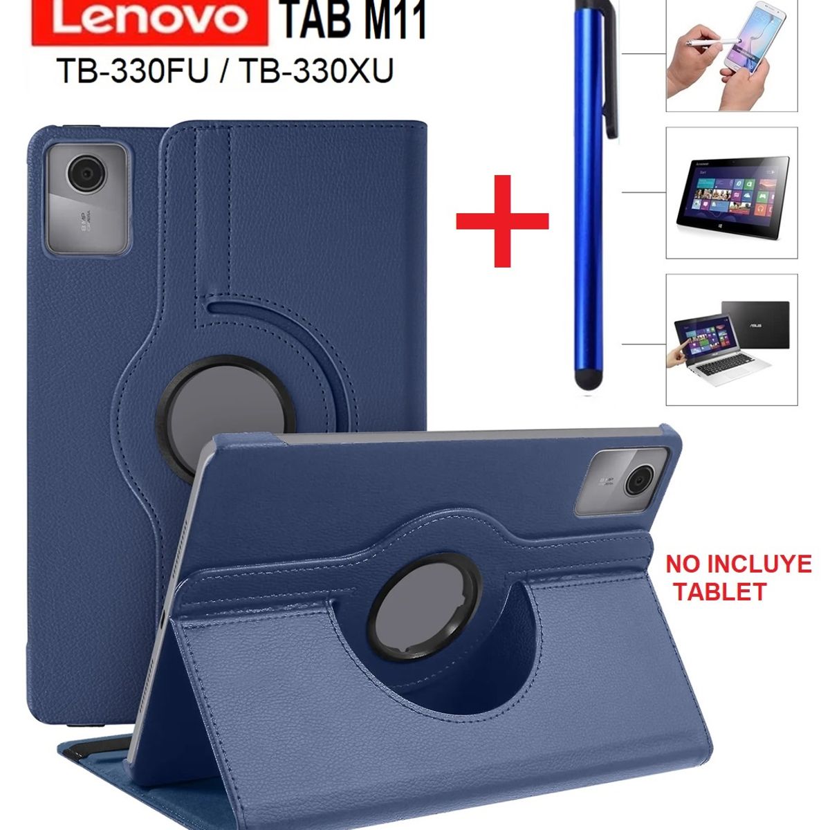 GENERICO - Funda Giratoria + Lapiz Optico para Lenovo Tab M11 2024 TB-330FU 330XU