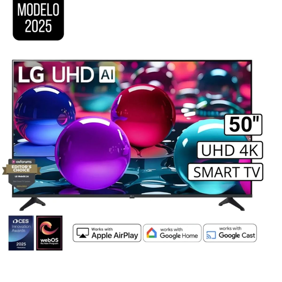 LG - TELEVISOR LG 50" 50UA7300PSB UHD 4K THINQ AI + CONTROL MAGIC 2025