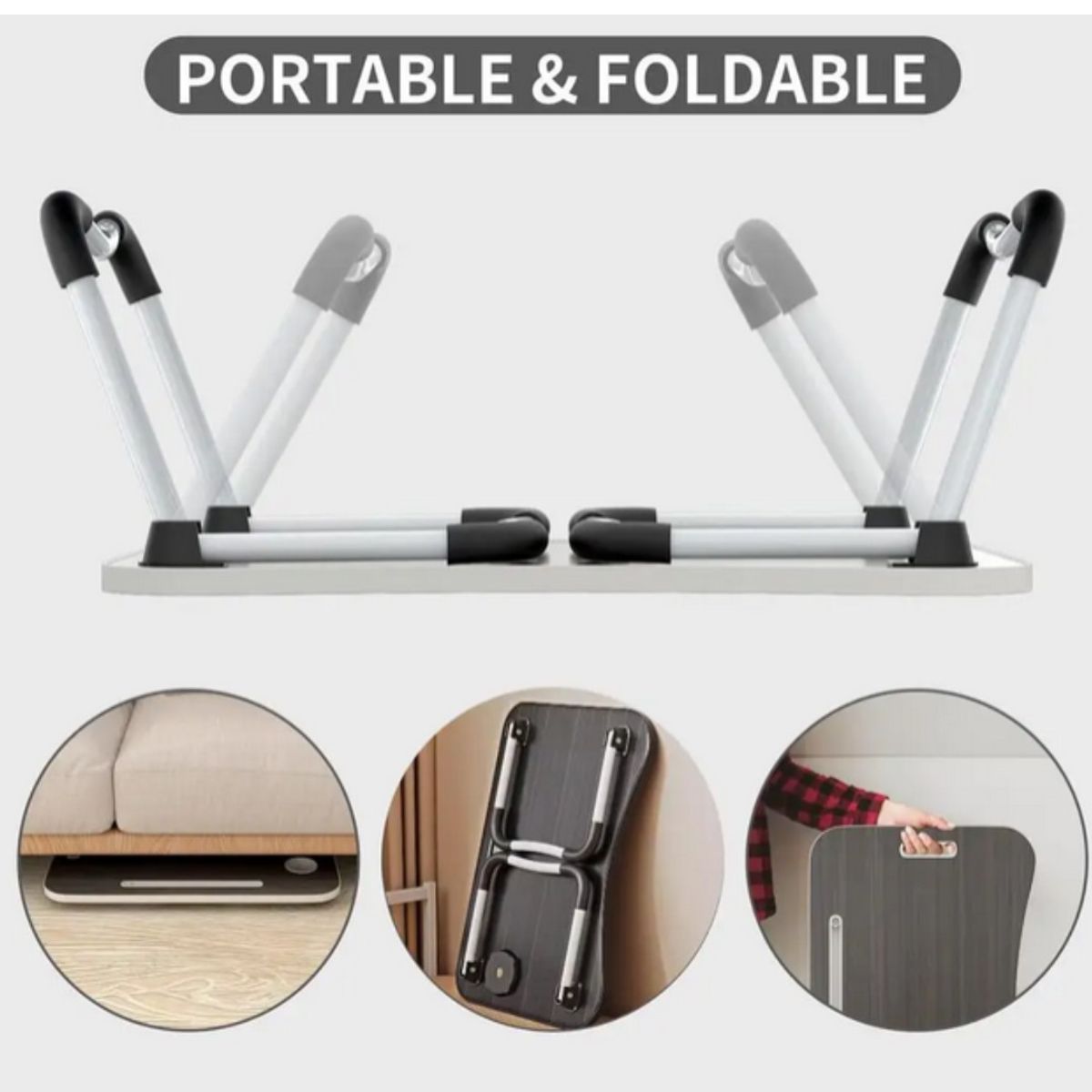 GENERICO - Mesa Para Laptop Plegable Portatil Soporte  Multifuncional Celeste