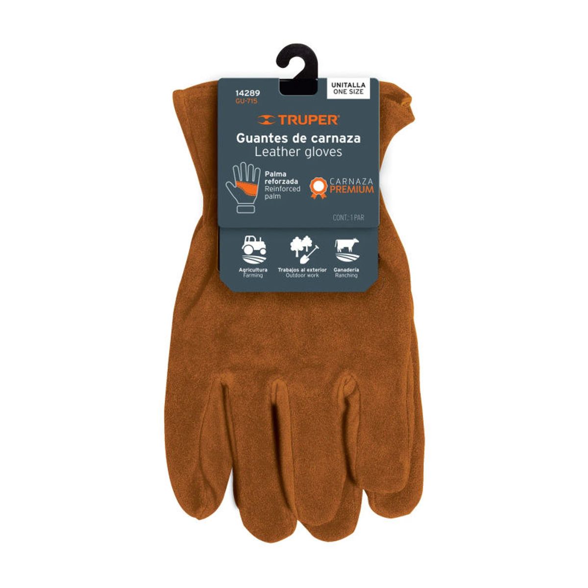 Truper - Guantes de carnaza premium para electricista Truper - 14289