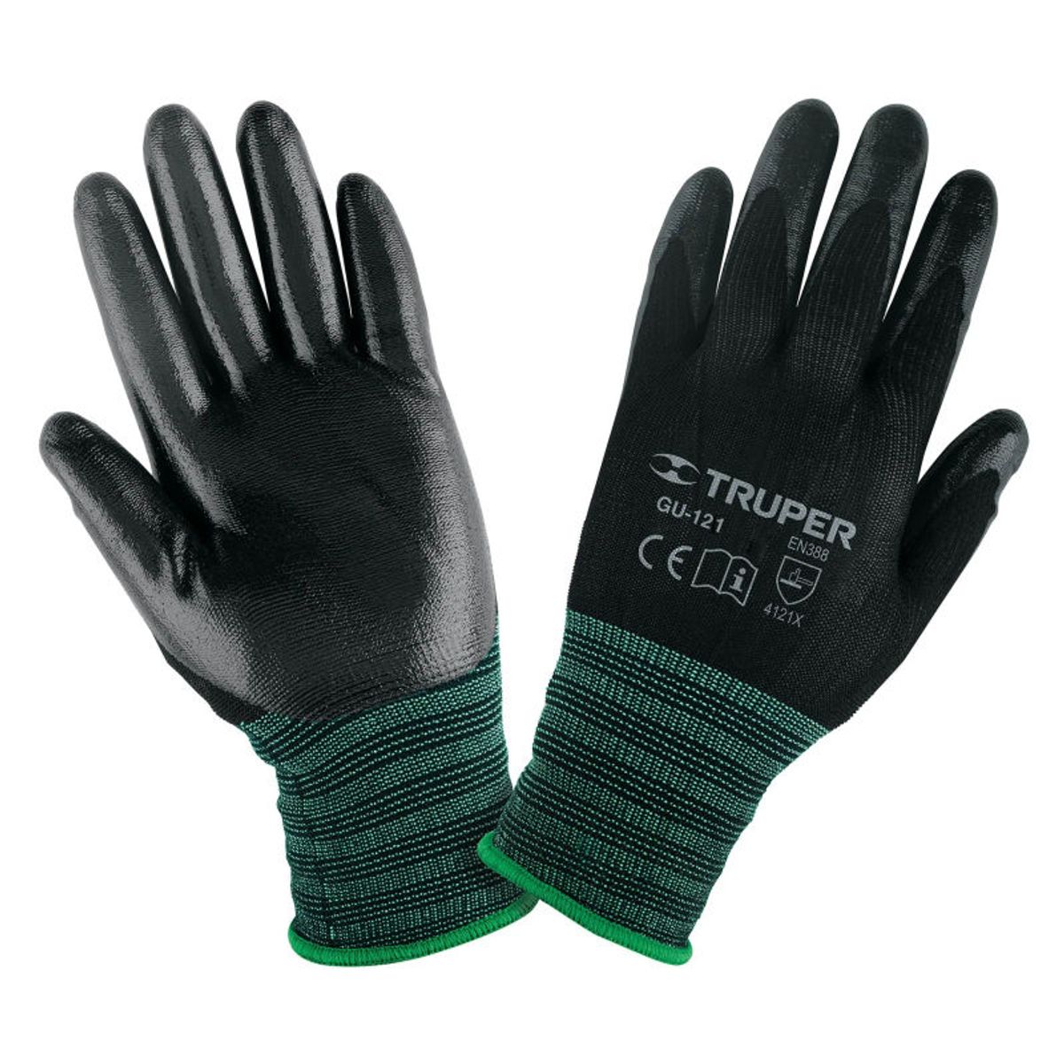 TRUPER - Guantes de nylon recubiertos de nitrilo M Truper - 13294