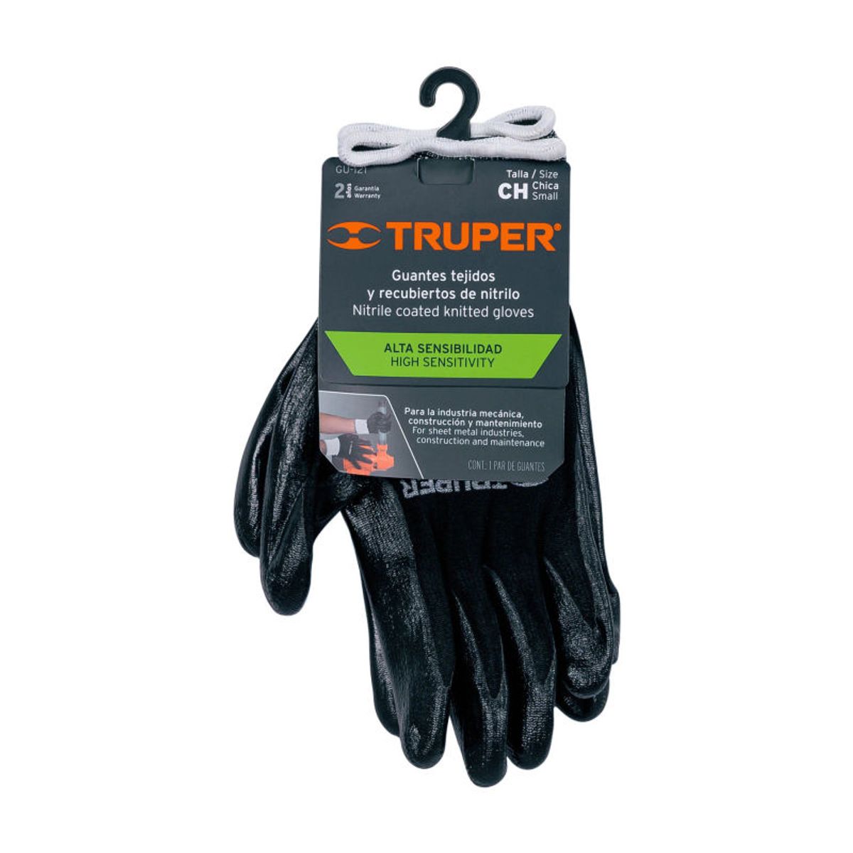 TRUPER - Guantes de nylon recubiertos de nitrilo M Truper - 13294