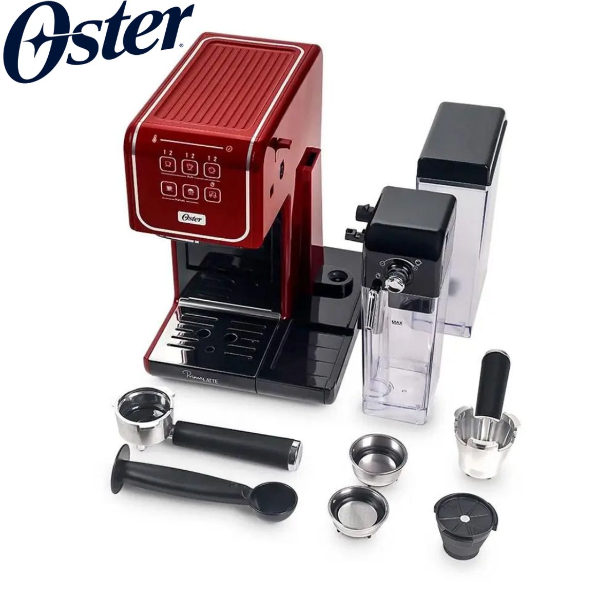 OSTER - Cafetera PrimaLatte Touch Oster  BVSTEM6801R Rojo
