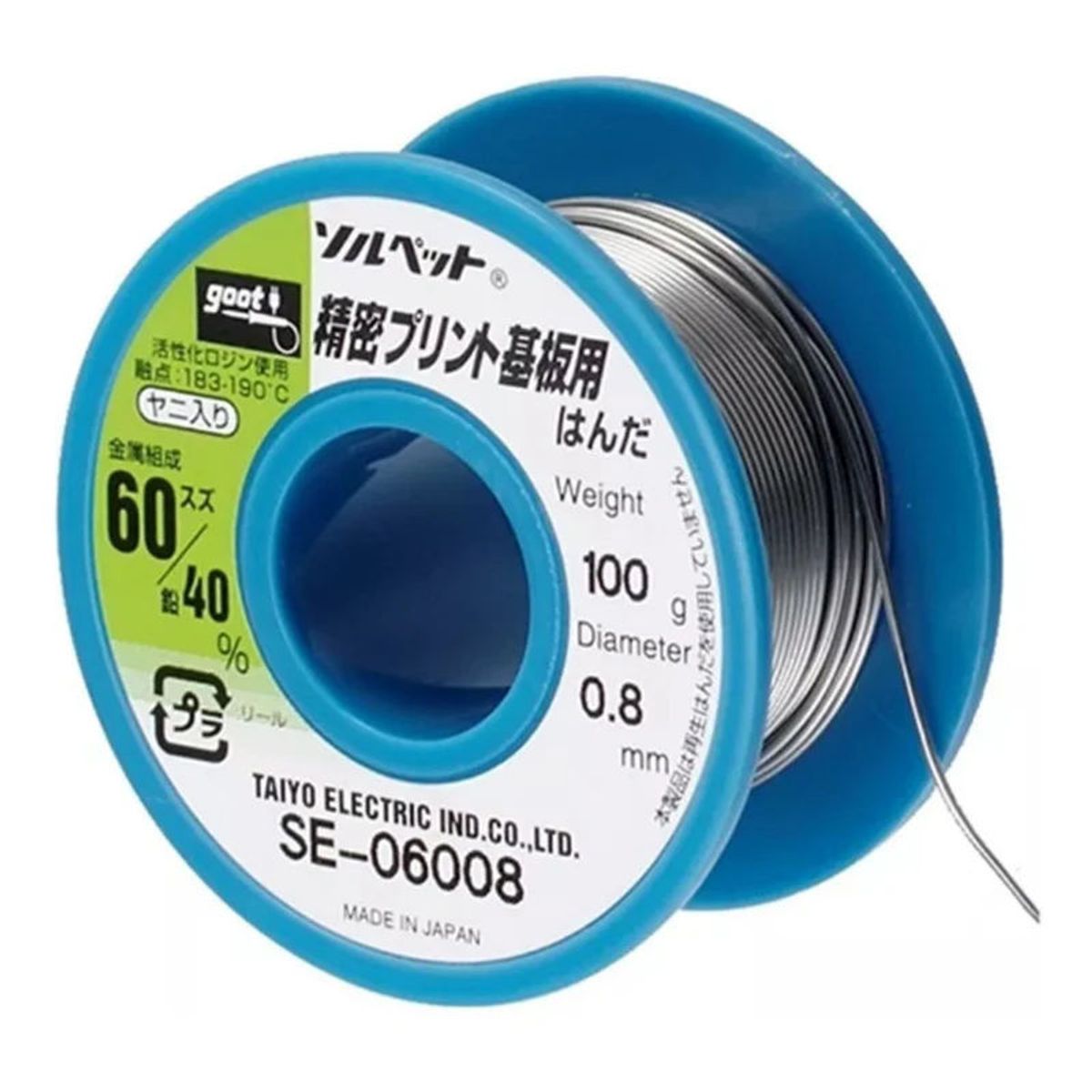 GOOT - Estaño Goot 6040 De 08mm SE-06008