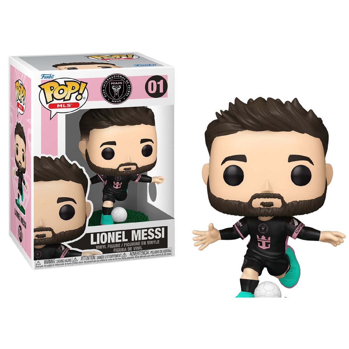 FUNKO - FUNKO POP LIONEL MESSI -  #1 INTER MIAMI MLS FUTBOL