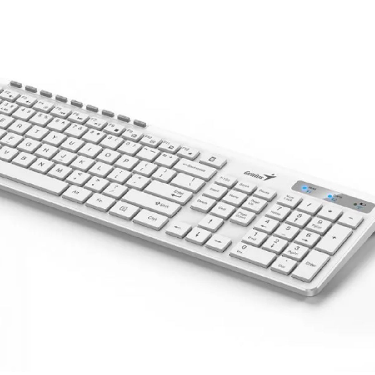 GENIUS - Kit Teclado + Mouse Inalámbrico SLIMSTAR 8230 Bluetooth White GENIUS