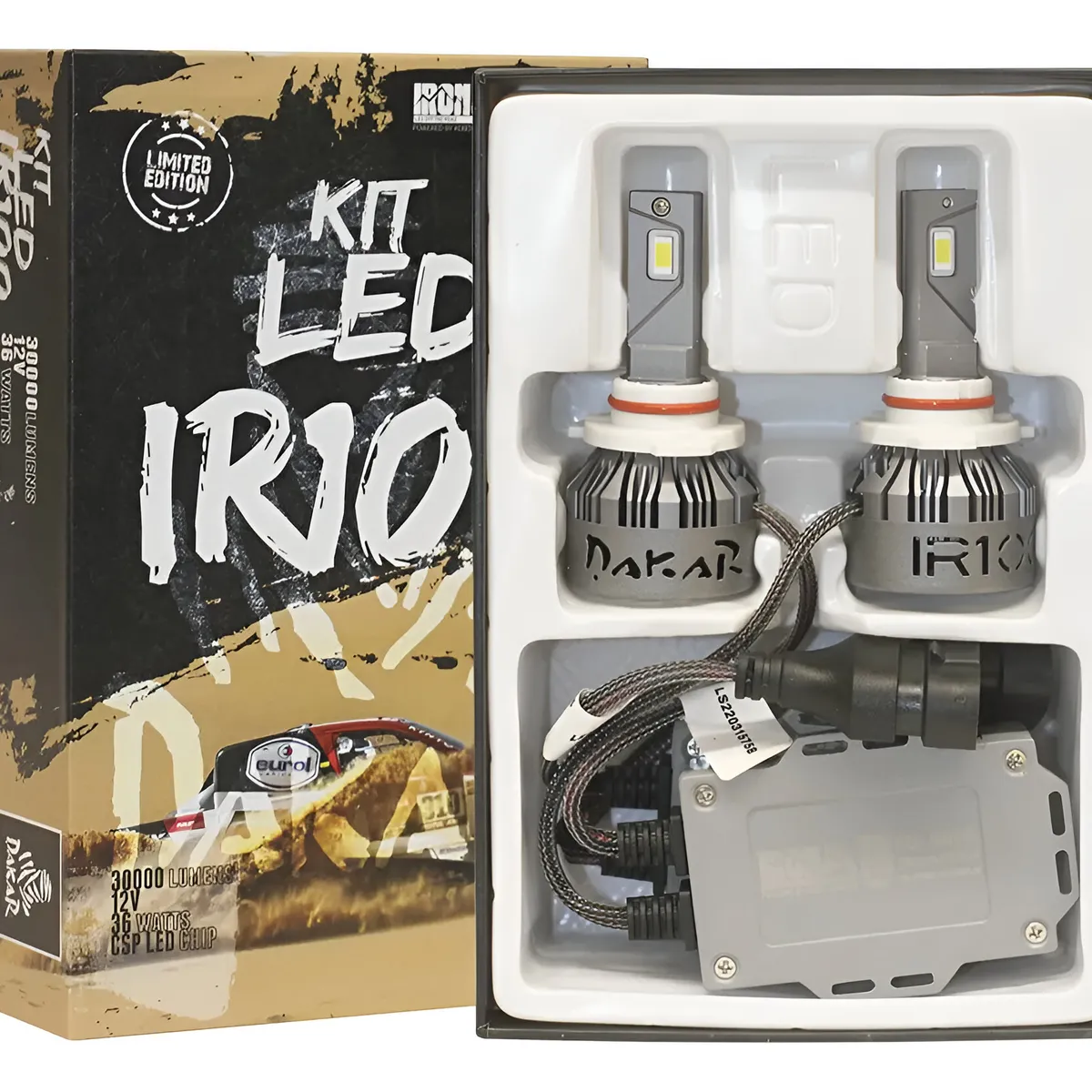 KOBO - Kit Focos Iron Led Irx Original 9005 45000lm 55w Potente