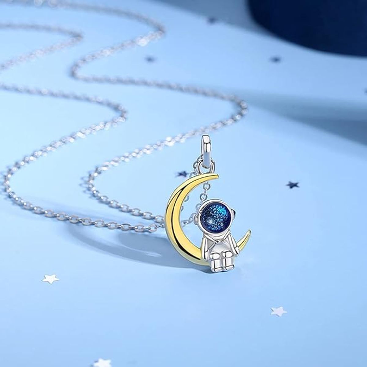 FERNANDA ROMERO JOYAS Y ACCESORIOS - COLLARES PARA PAREJAS ASTRONAUTAS - 2 COLLARES