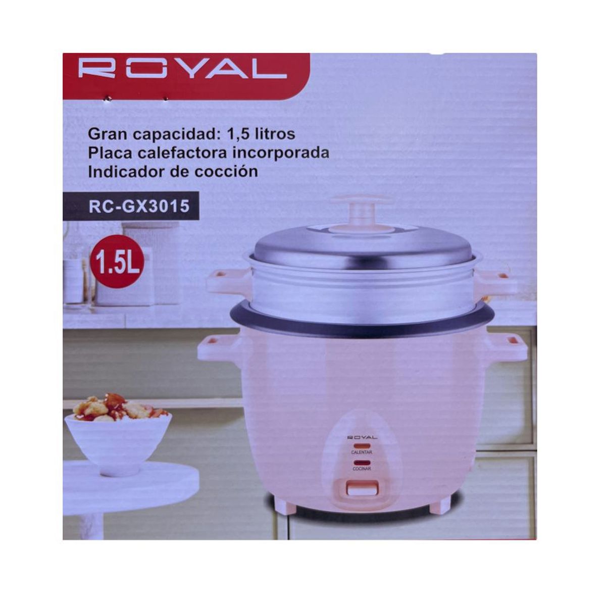 ROYAL - Olla Arrocera Royal de 1.5 litros RC-GX3015