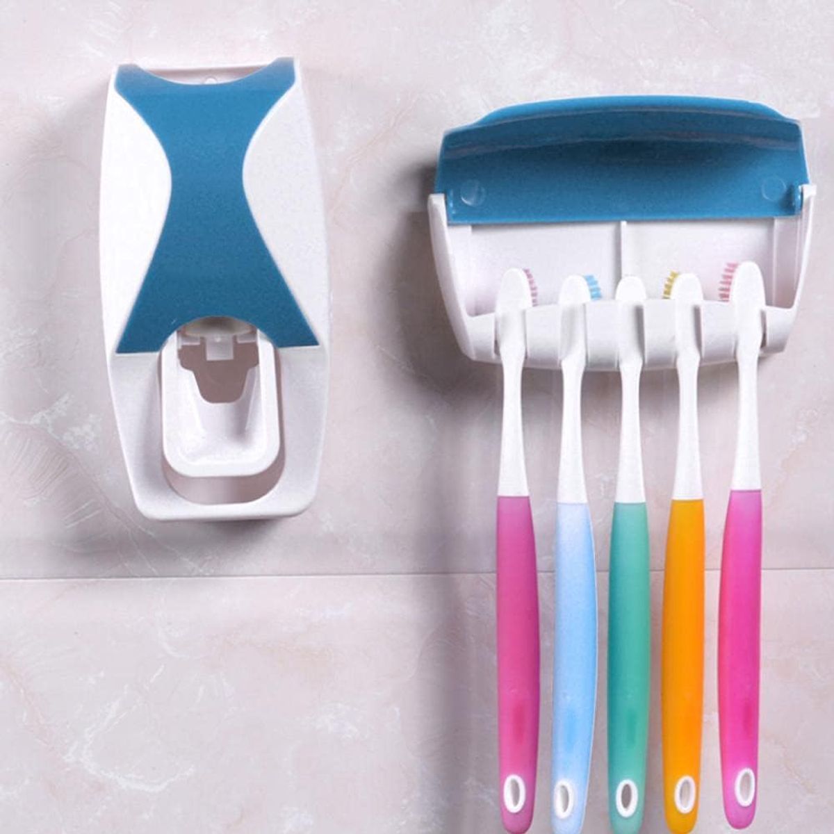 GENERICO - dispensador de pasta de dientes CELESTE