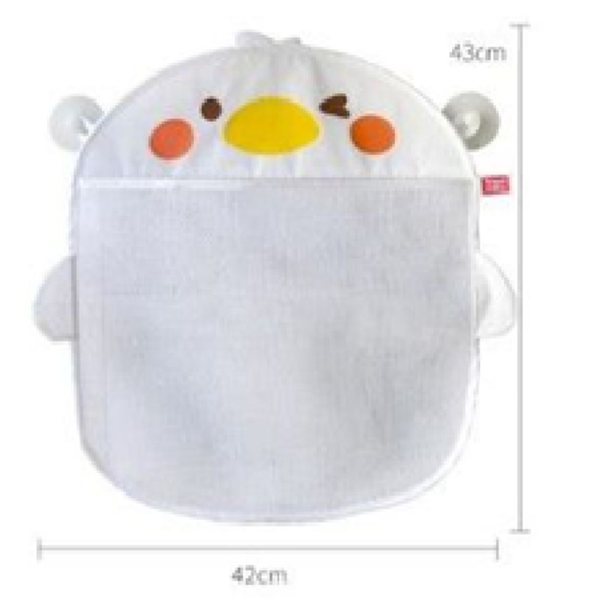 GENERICO - Cesta para Juguetes para el baño con forma de Pato Blanco