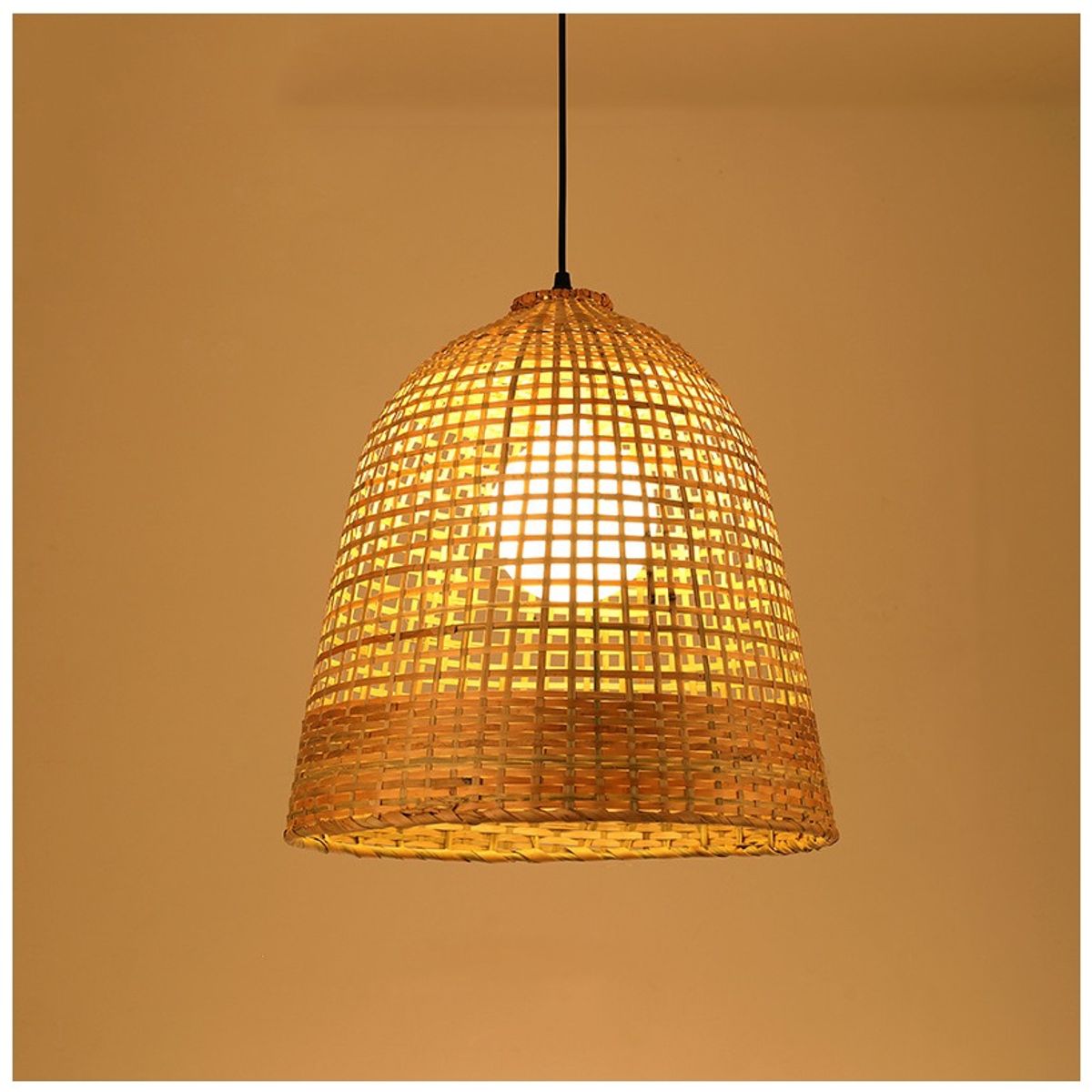 GENERICO - Lámpara modelo bambú asiático natural