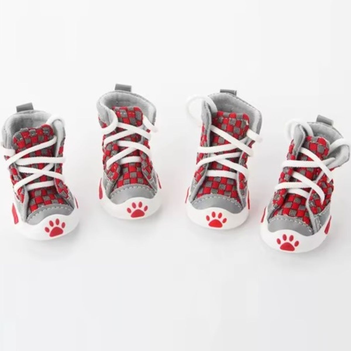 GENERICO - Zapatilla para mascota Talla 3- ROJO