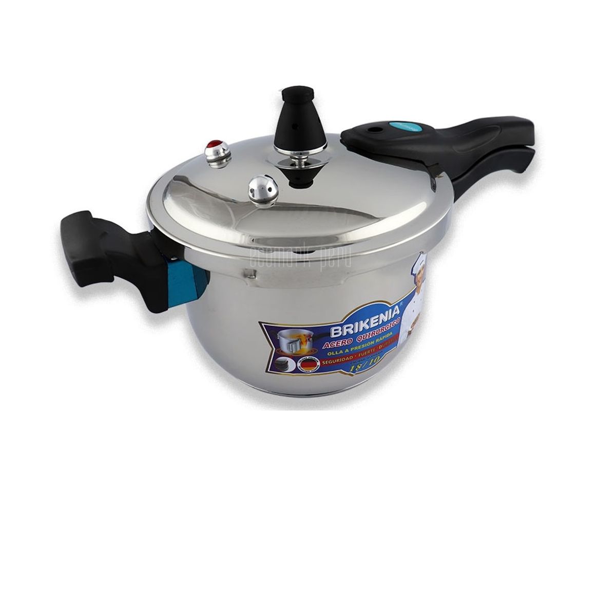 GENERICO - Olla a presión de Acero inoxidable Brikenia 3 litros Germany original