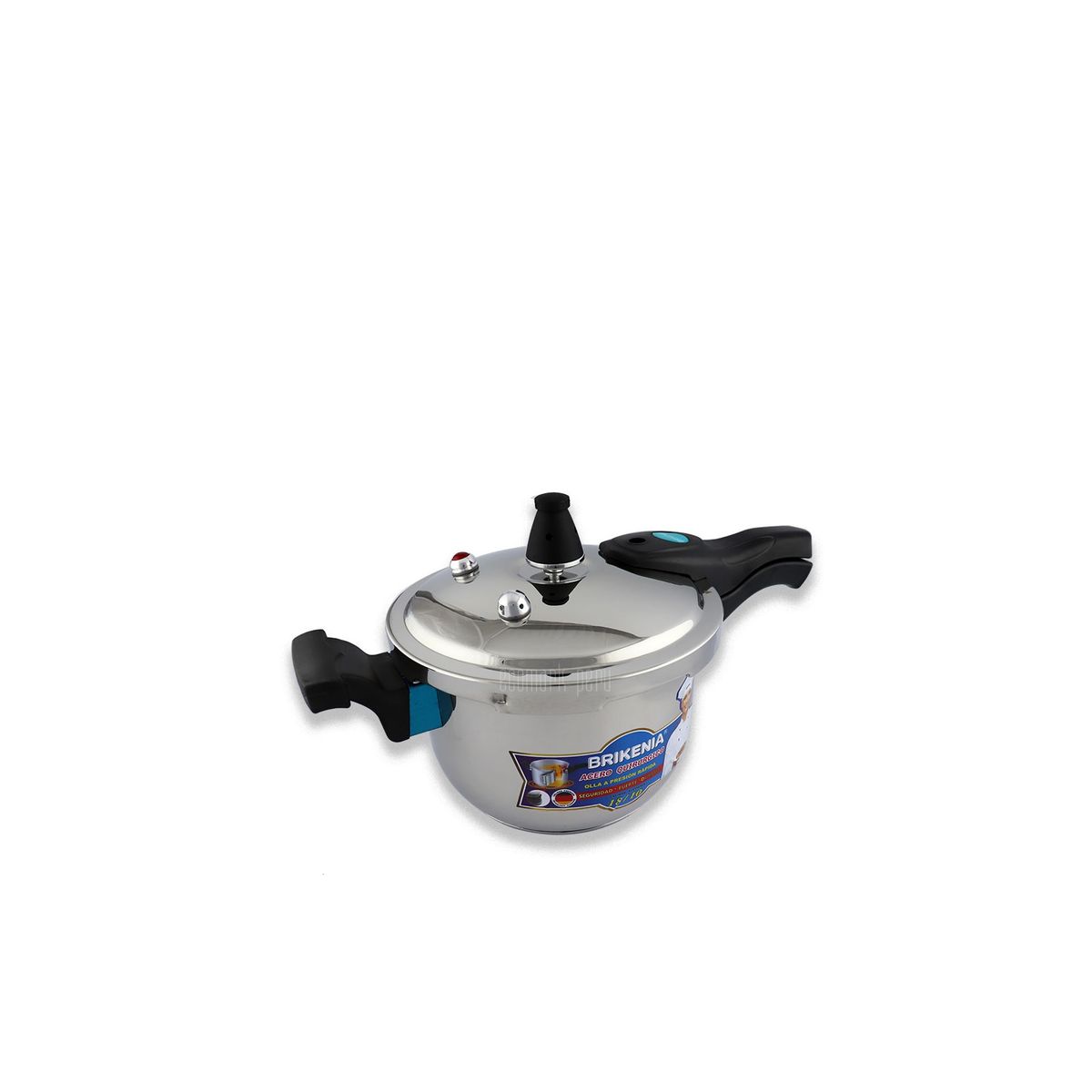 GENERICO - Olla a Presión de acero inoxidable Brikenia Germany 5 litros original