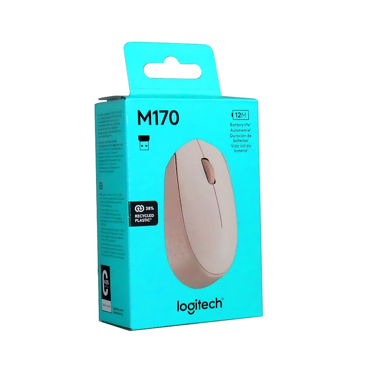 LOGITECH - MOUSE INALAMBRICO M170 LOGITECH ROSADO