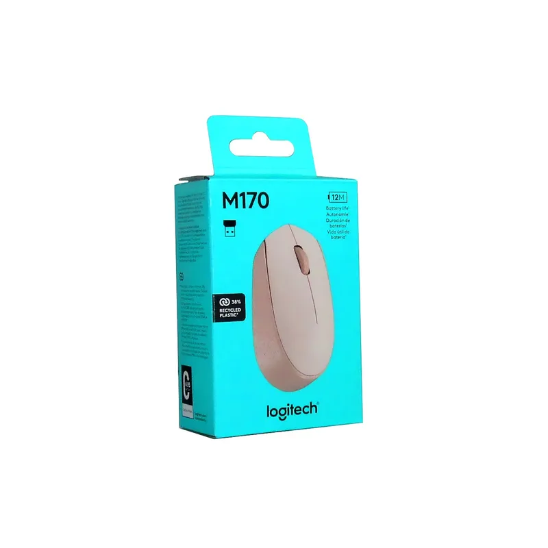 LOGITECH - MOUSE INALAMBRICO M170 LOGITECH ROSADO