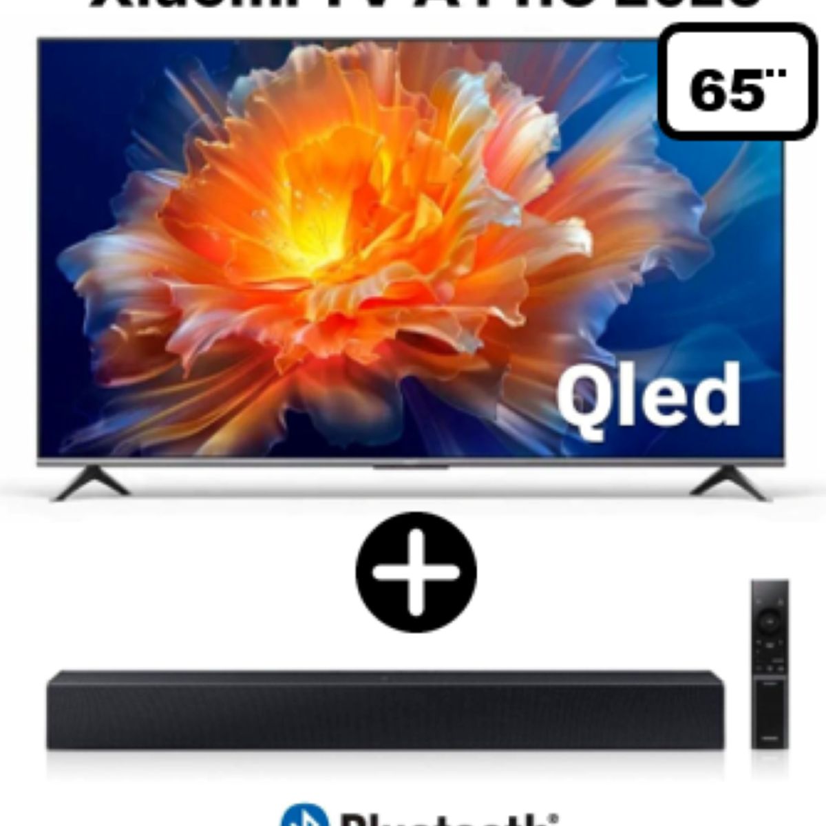 XIAOMI - XIAOMI TELEVISOR 65” QLED 4K UHD SMART TV A PRO 2025 + Barra de sonido c-400