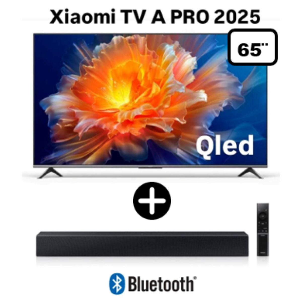 XIAOMI - XIAOMI TELEVISOR 65” QLED 4K UHD SMART TV A PRO 2025 + Barra de sonido c-400