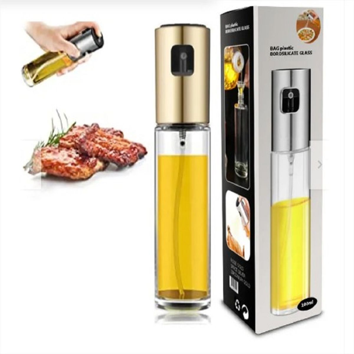 GENERICO - BOTELLA ROCIADOR SPRAY PULVERIZADOR DE ACEITE