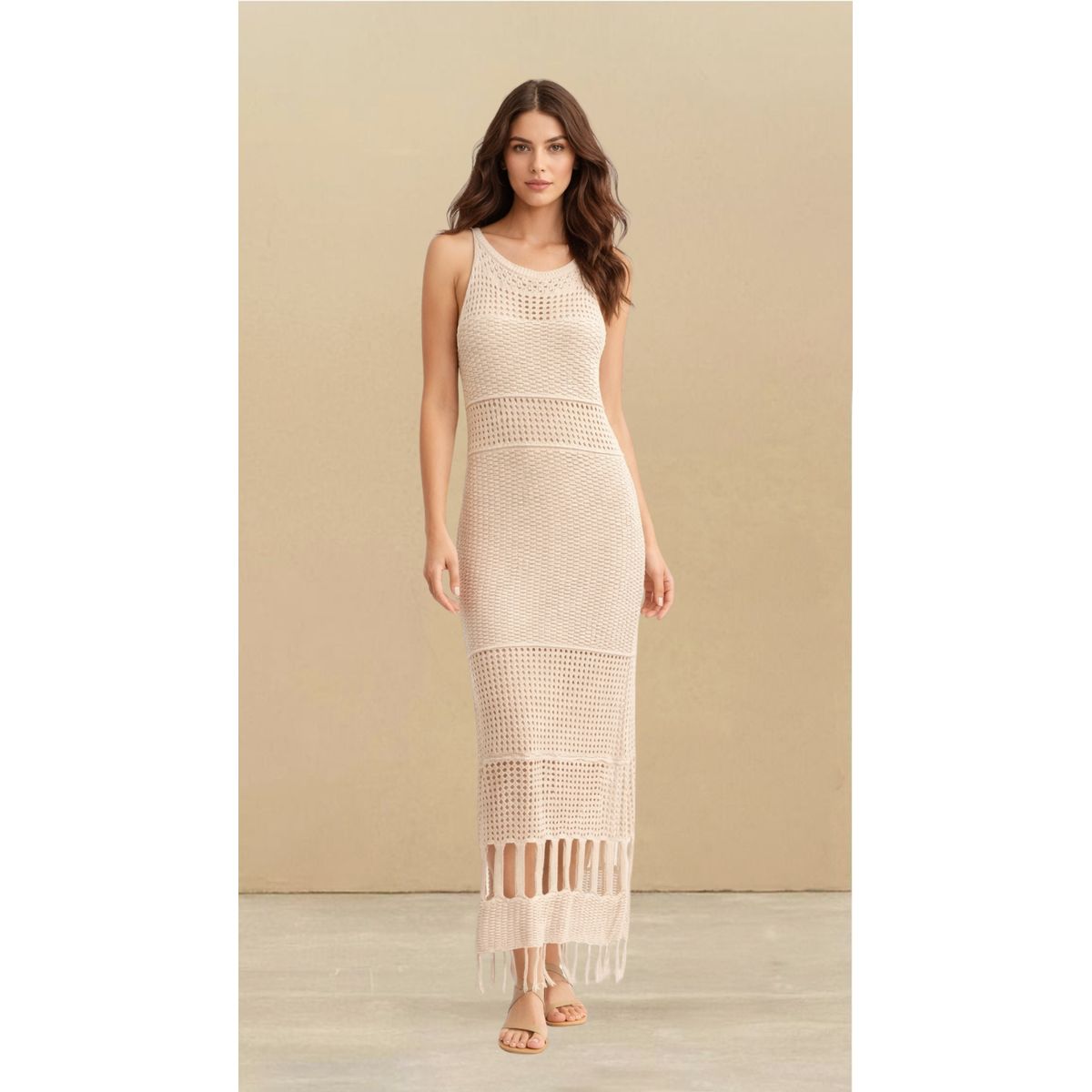 AMA OUTFITTERS - VESTIDO TEJIDO EN HILO BELICE