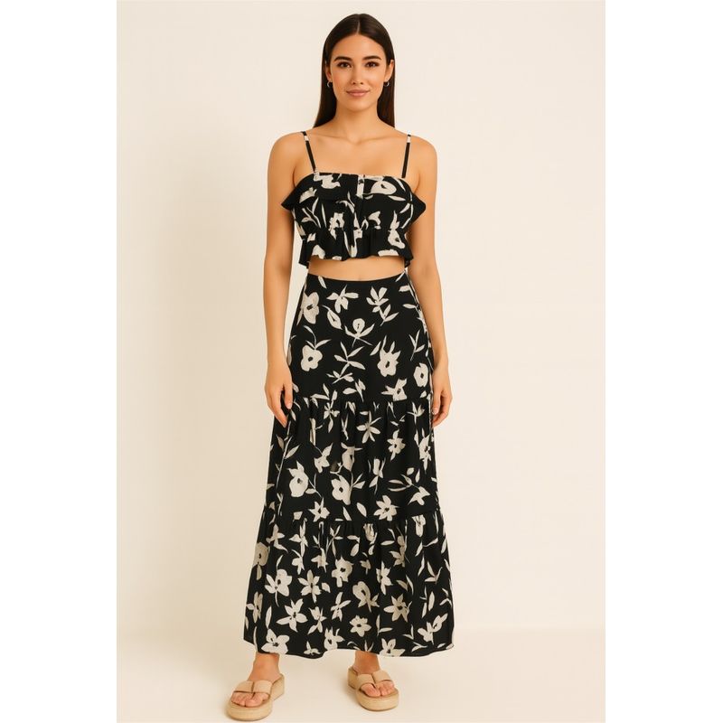 AMA OUTFITTERS - SET DE TOP Y FALDA FLORIDA