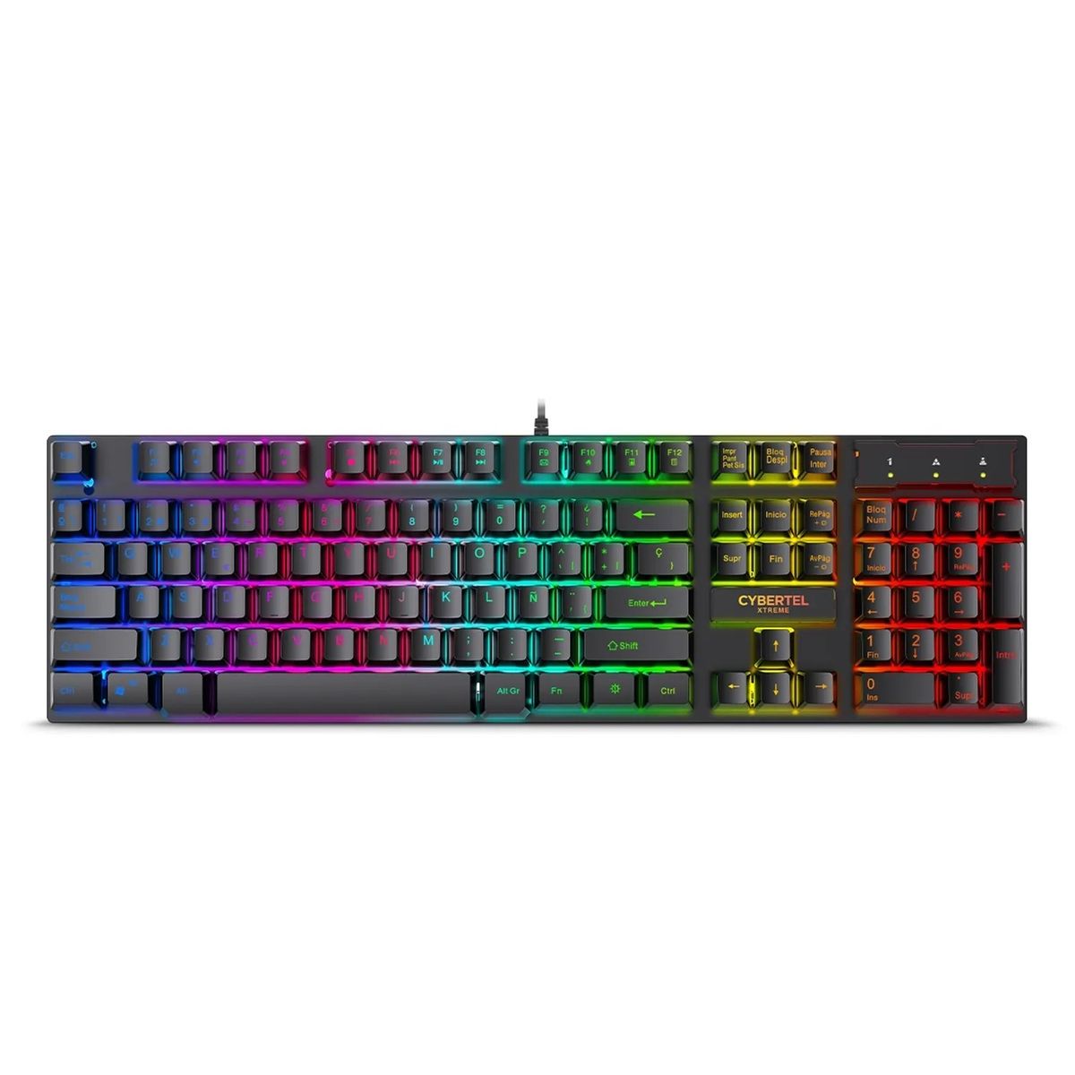 CYBERTEL - Teclado Gamer RainbowLED Antighosting Cybertel Xtreme CYB K505
