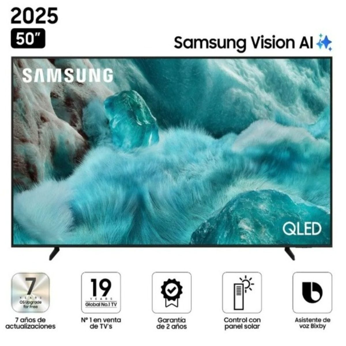 SAMSUNG - Televisor Samsung 50 QLED Smart UHD 4K Vision Ai QN50Q7FAAG