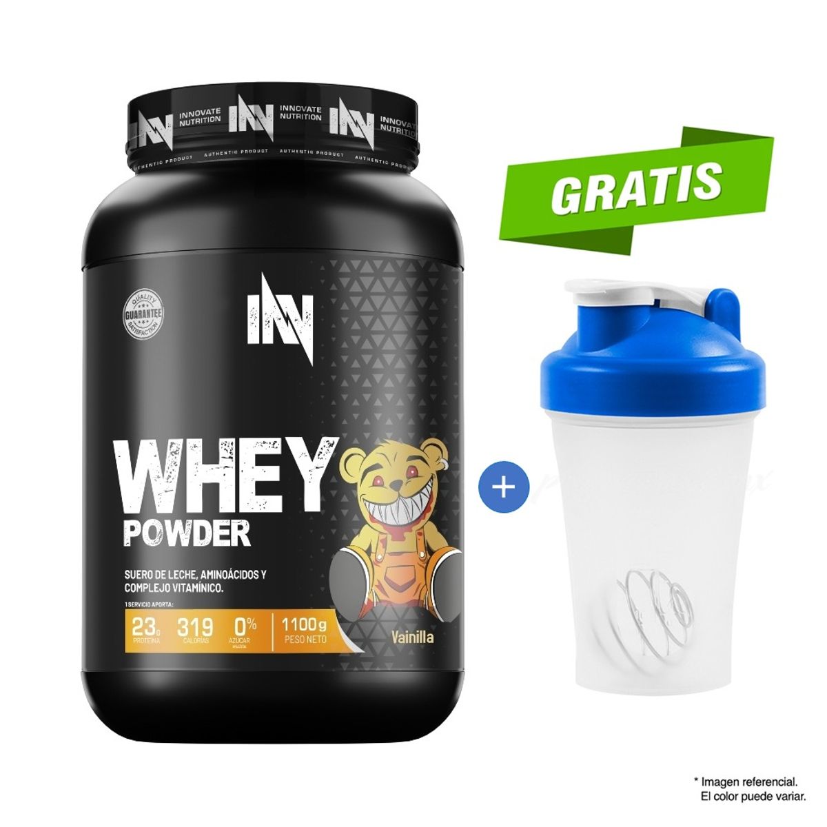 INN INNOVATE NUTRITION - PROTEÍNA WHEY POWDER 1100 GRAMOS VAINILLA INNOVATE NUTRITION