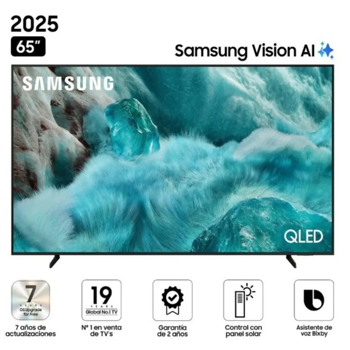 SAMSUNG - Televisor Samsung 65 QLED Smart UHD 4K Vision Ai QN65Q7FAAG