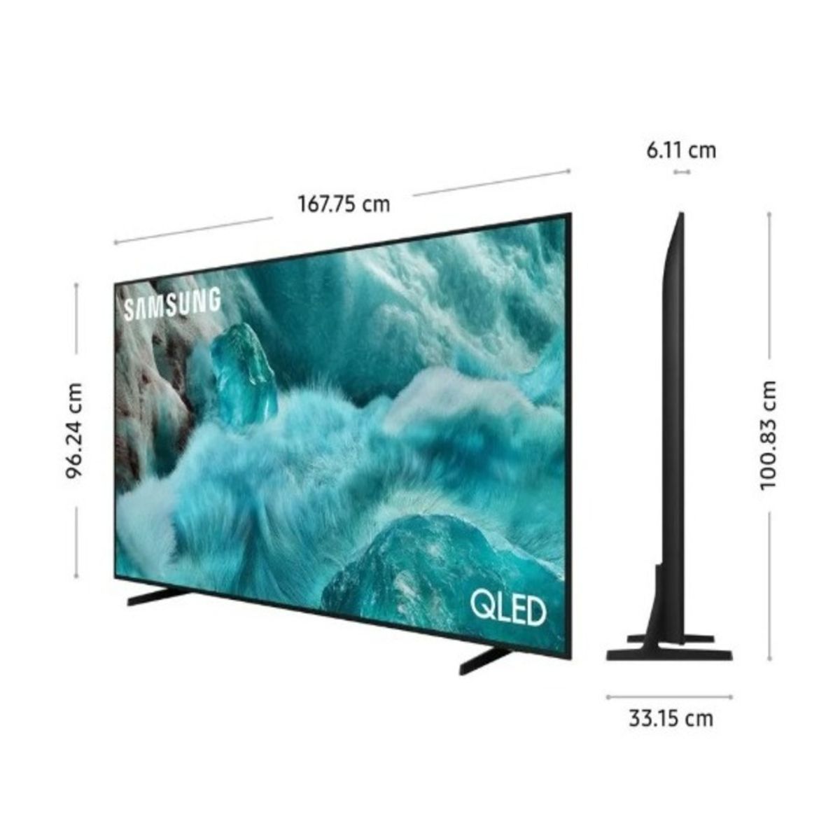 SAMSUNG - Televisor Samsung 75 QLED Smart UHD 4K Vision Ai QN75Q7FAAG