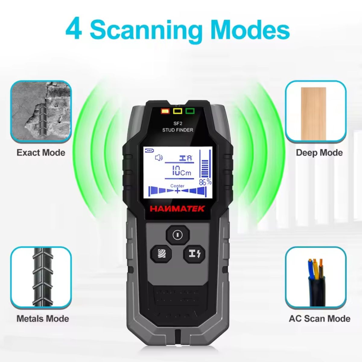 GENERICO - DETECTOR DE PARED ESCANER MEDIDOR DE PROFUNDIDAD
