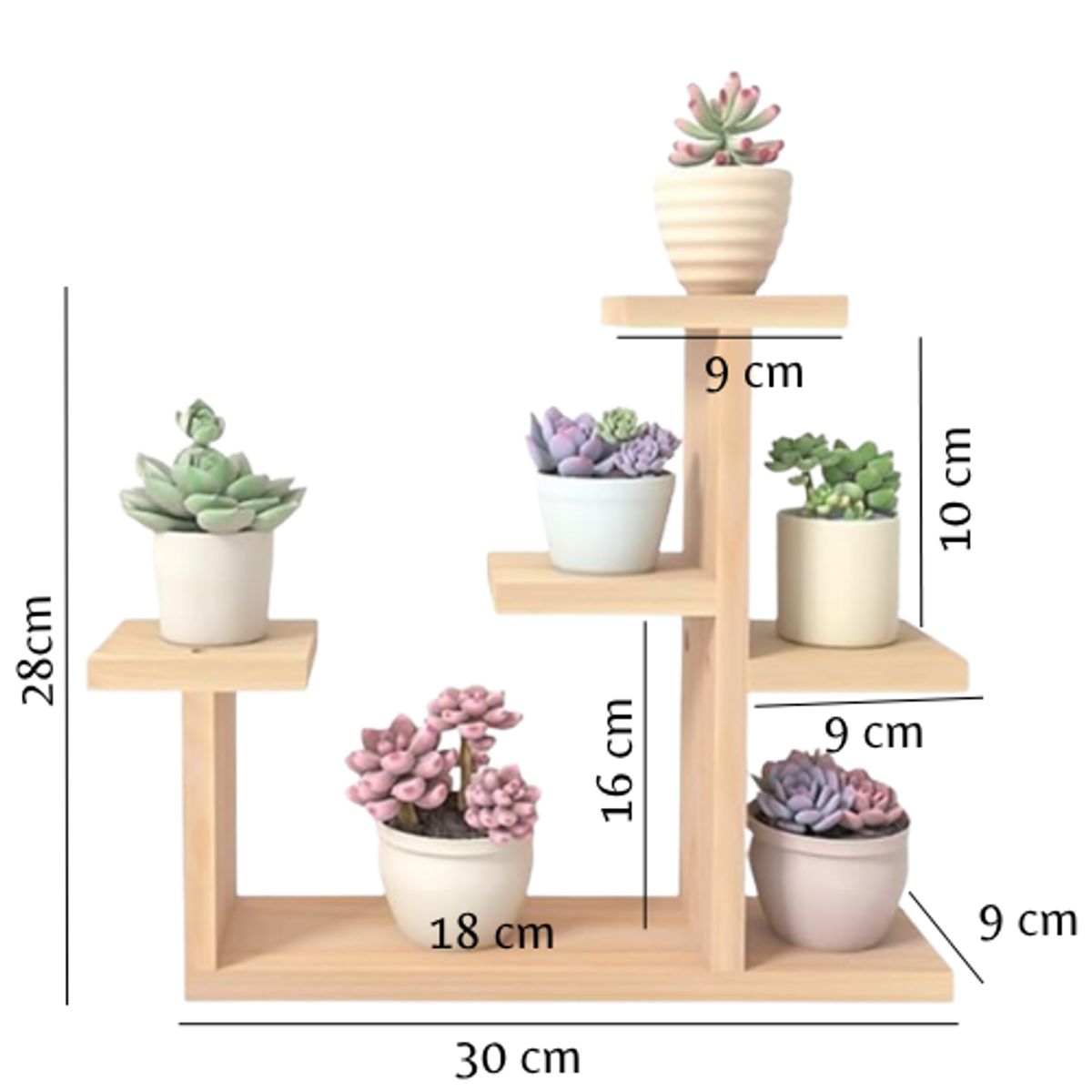 GENERICO - PORTA MACETA FORTEZA ACABADO NATURAL