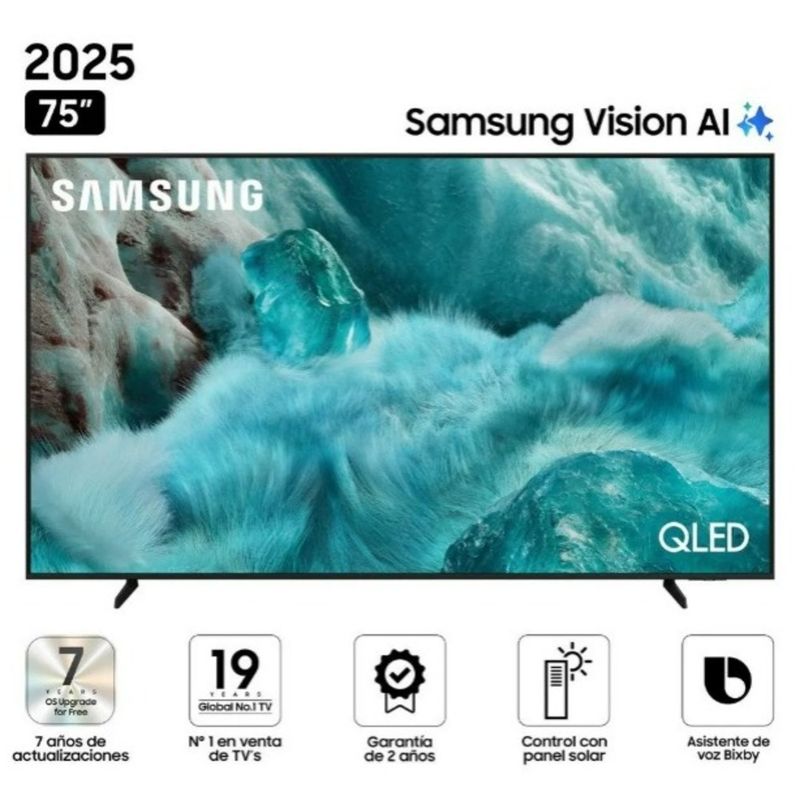 SAMSUNG - Televisor Samsung 75 QLED Smart UHD 4K Vision Ai QN75Q7FAAG