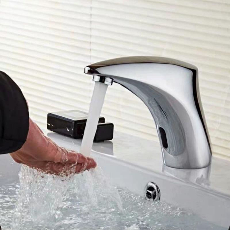 GENERICO - Grifo Llave con Sensor Minimalista para Baño Cuerpo Bronce Acero Cromo