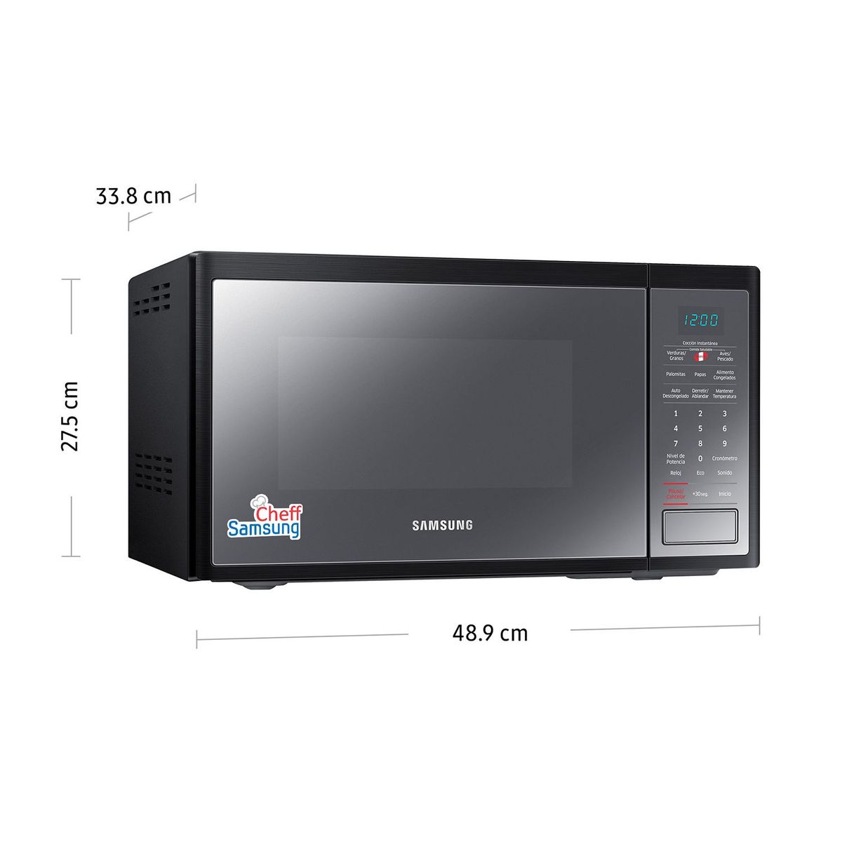 SAMSUNG - Microondas Samsung 23L MS23J5133AM/PE Inox